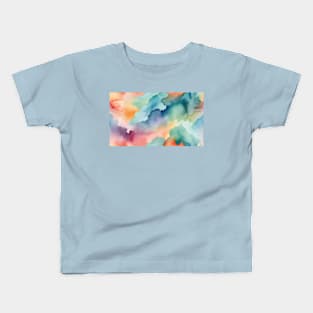 Celestial Dreams: Vibrant Sky Watercolors Kids T-Shirt